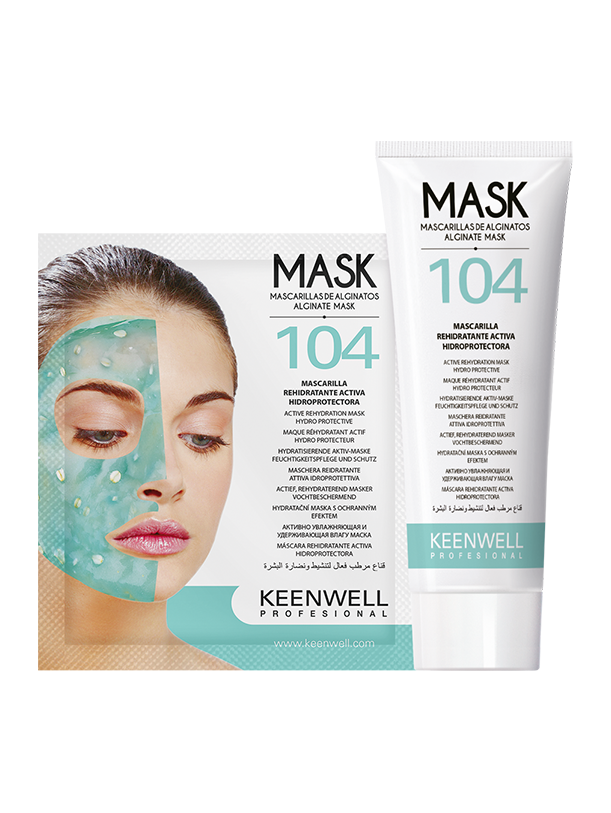 MASCHERA ALGINATO 104 RE-IDRATANTE ATTIVA IDROPROTETTIVO KIT 9 PZ.